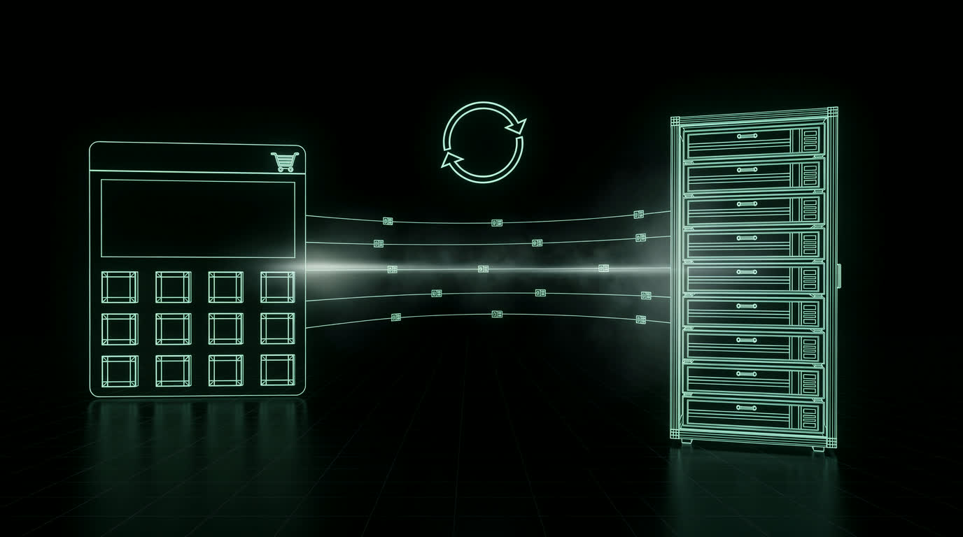 Data synchronization between an e-commerce store and a business ERP